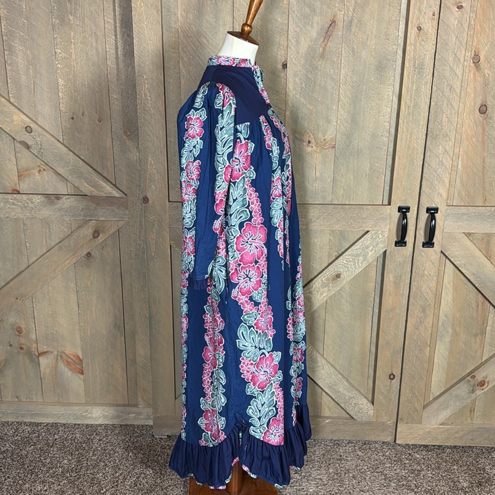 Vintage Jane M Hawaii tropical print dress / house dress - Picture 2 of 12